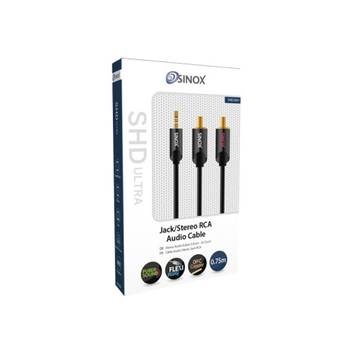 Sinox beslag Sinox ULTRAHD ljudkabel - 75 cm