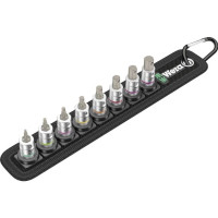 Produktbild för Wera Belt A 2, Hylssats, 1/4", Metrisk, 8 huvuden, 3,4,5,6,7...