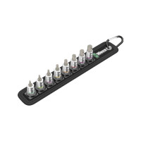 Produktbild för Wera Belt A 2, Hylssats, 1/4", Metrisk, 8 huvuden, 3,4,5,6,7...