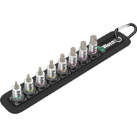 Produktbild för Wera Belt A 2, Hylssats, 1/4", Metrisk, 8 huvuden, 3,4,5,6,7...