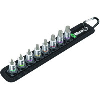 Produktbild för Wera Belt A 2, Hylssats, 1/4", Metrisk, 8 huvuden, 3,4,5,6,7...