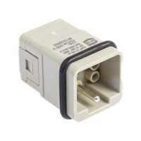 Produktbild för Harting stiftinsats Han® Q 09 12 007 3001 7 + PE press 1 st...