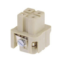 Produktbild för HARTING bussningsinsats Han® A 09 20 003 2711 + PE-skruvar (...