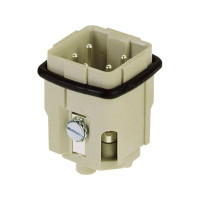 Produktbild för HARTING hane-insats HAN 3 A med skruvplint, max 2,5 mm2, 10A...