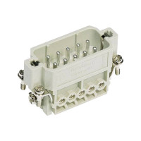 Produktbild för Harting skruvanslutning (insats) 0,75-2,5 mm2 10+PE hane 250...