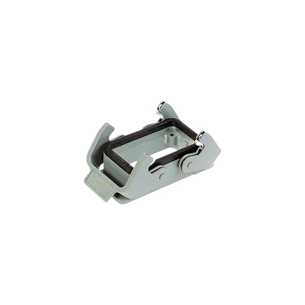 Produktbild för HARTING chassikontakt HAN 10 B med 2 bygel i metall, ytmonte...