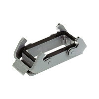Produktbild för HARTING chassikontakt HAN 10 B med 2 bygel i metall, ytmonte...
