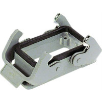 Produktbild för HARTING chassikontakt HAN 10 B med 2 bygel i metall, ytmonte...