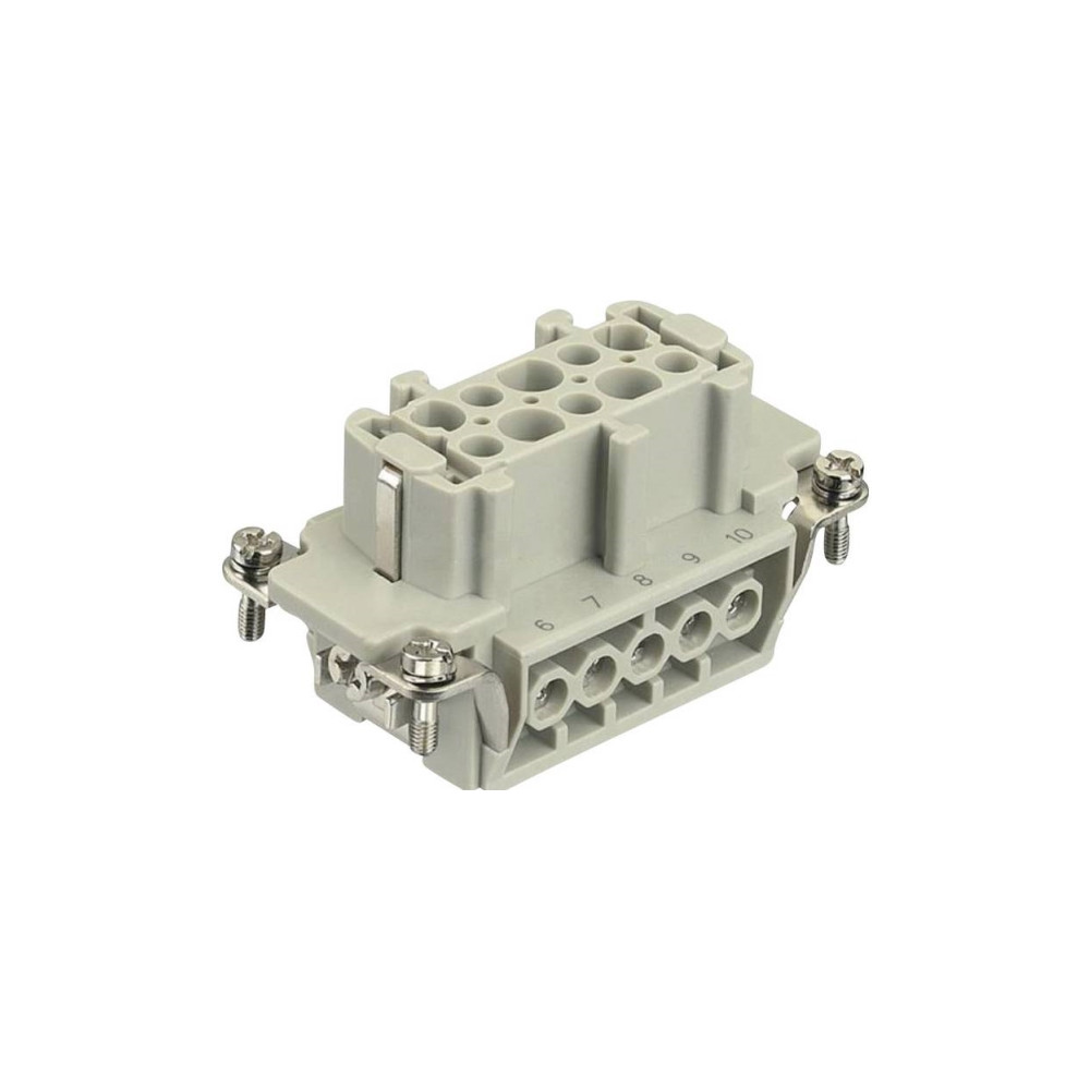 Produktbild för HARTING 09330102701 anslutningsinsats Han® E 10 + PE-skruvar...