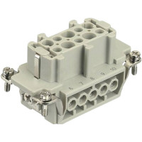 Produktbild för HARTING 09330102701 anslutningsinsats Han® E 10 + PE-skruvar...