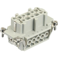 Produktbild för HARTING 09330102701 anslutningsinsats Han® E 10 + PE-skruvar...