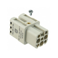 Produktbild för Harting insats Han® D 09 36 008 3101 8 + PE för krymp (1 st)