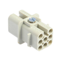Produktbild för Harting insats Han® D 09 36 008 3101 8 + PE för krymp (1 st)