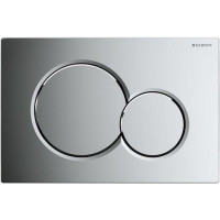 Produktbild för GEBERIT Sigma01 förkromad kontrollplatta för frontkontroll o...