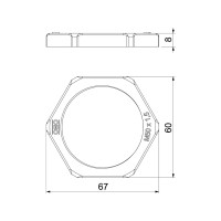 Produktbild för OBO Bettermann 2048965 116 M50 LGR PA låsmutter PG50 plast l...