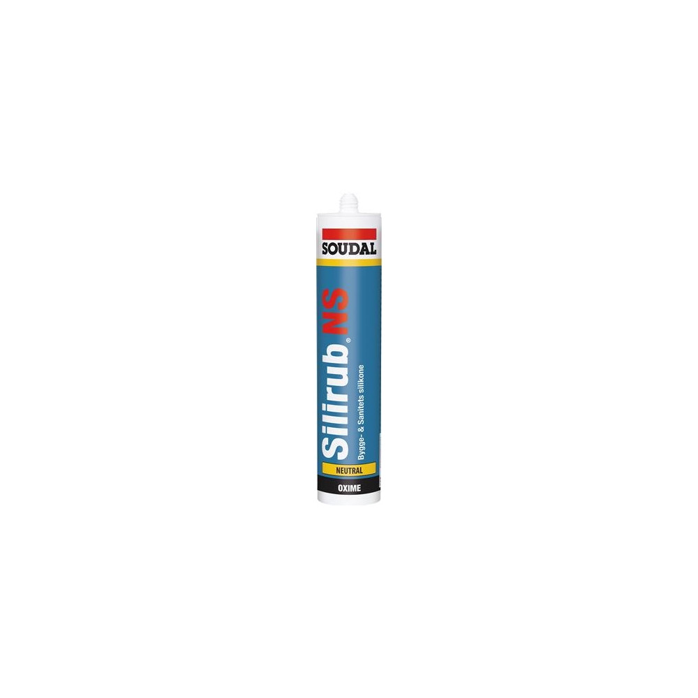 Produktbild för Silirub NS universalsilikon för bygg och sanitet transparent...