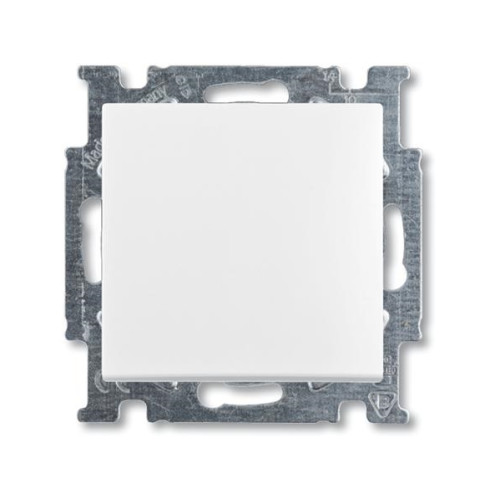 ABB ABB-basic55 tryckkontakt, matt vit, 10A, 1 modul, levereras...