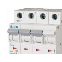 Produktbild för EATON automatsäkring MCB 16A C-karaktäristik 3-pol + nolla 6...