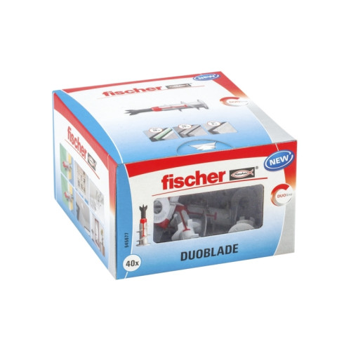 Fischer Fischer DUOBLADE, Kit med skruv och väggplugg, Betong, Plast...