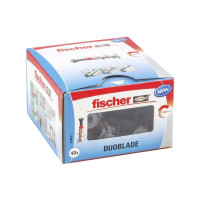 Produktbild för Fischer DUOBLADE, Kit med skruv och väggplugg, Betong, Plast...