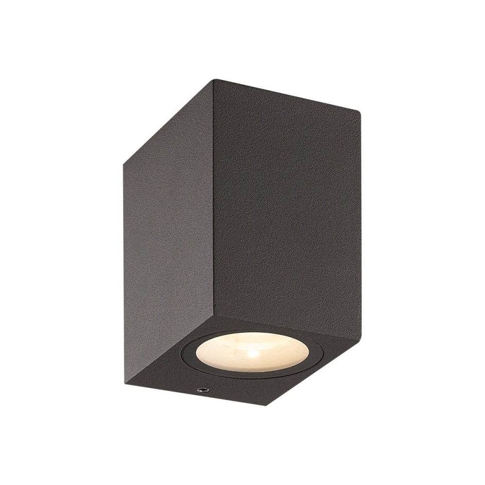 Produktbild för Nordtronic Alba - vägglampa - LED - totalt: 8 W - 3000 K - grafitgrå
