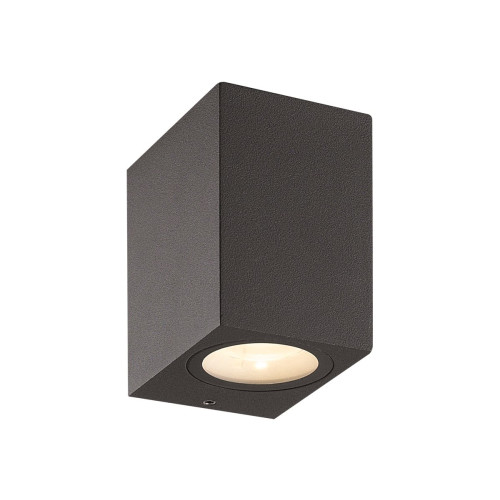 Nordtronic Nordtronic Alba - vägglampa - LED - totalt: 8 W - 3000 K - grafitgrå