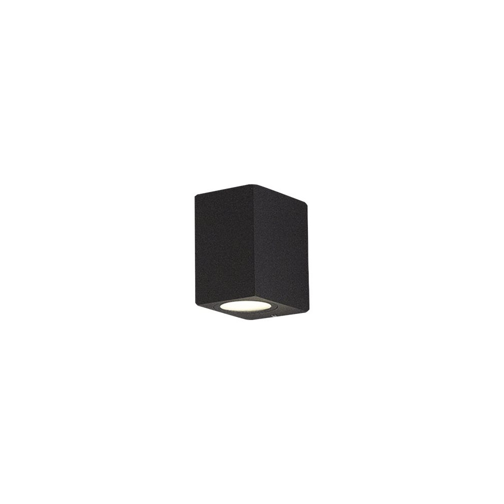 Produktbild för Nordtronic Alba - vägglampa - LED - totalt: 8 W - 3000 K - grafitgrå
