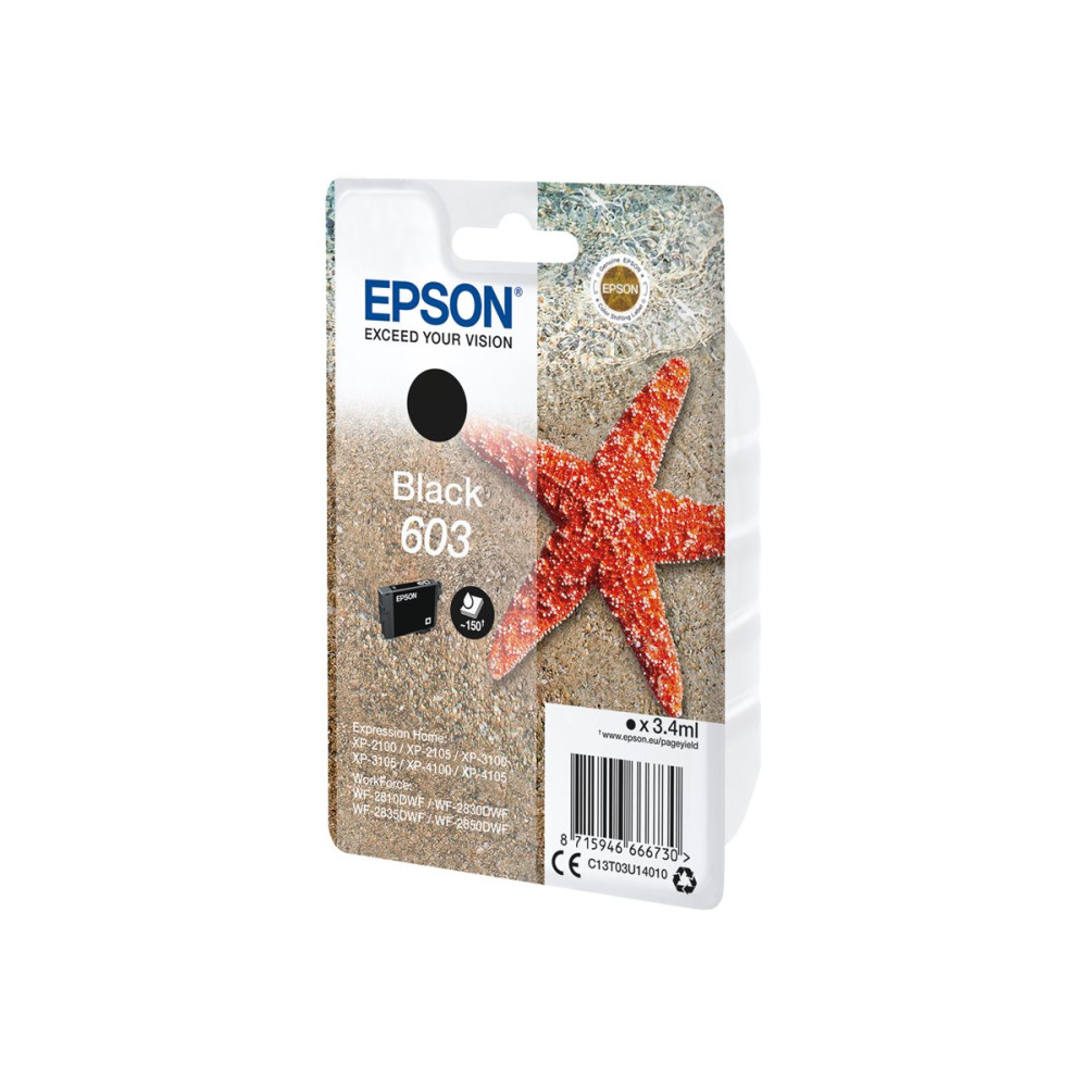 Produktbild för Epson 603 - svart - original - bläckpatron