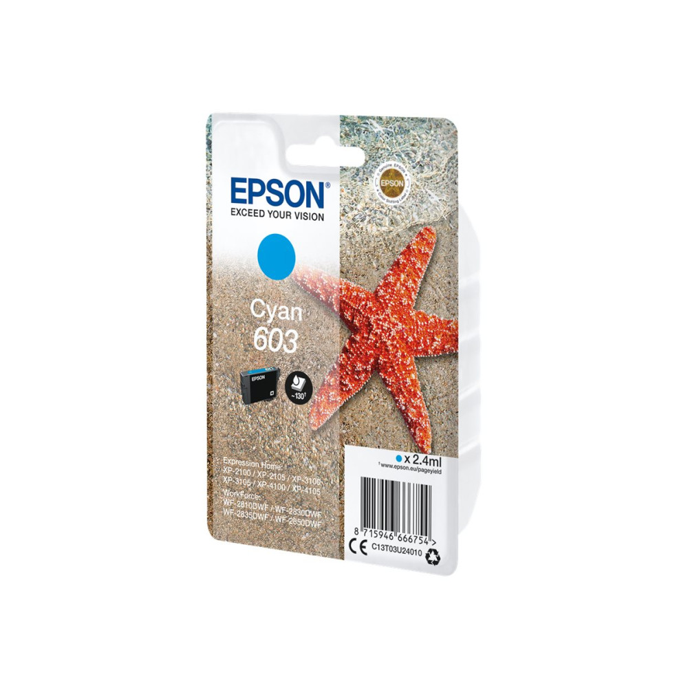Produktbild för Epson 603 - cyan - original - bläckpatron