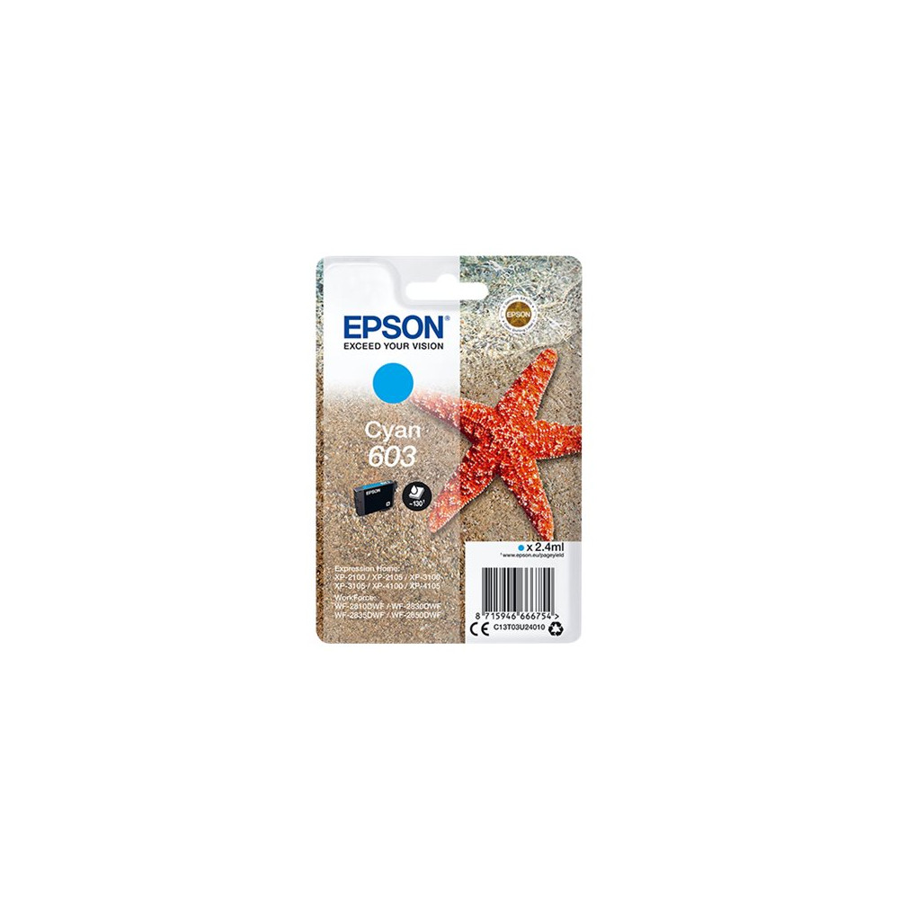 Produktbild för Epson 603 - cyan - original - bläckpatron