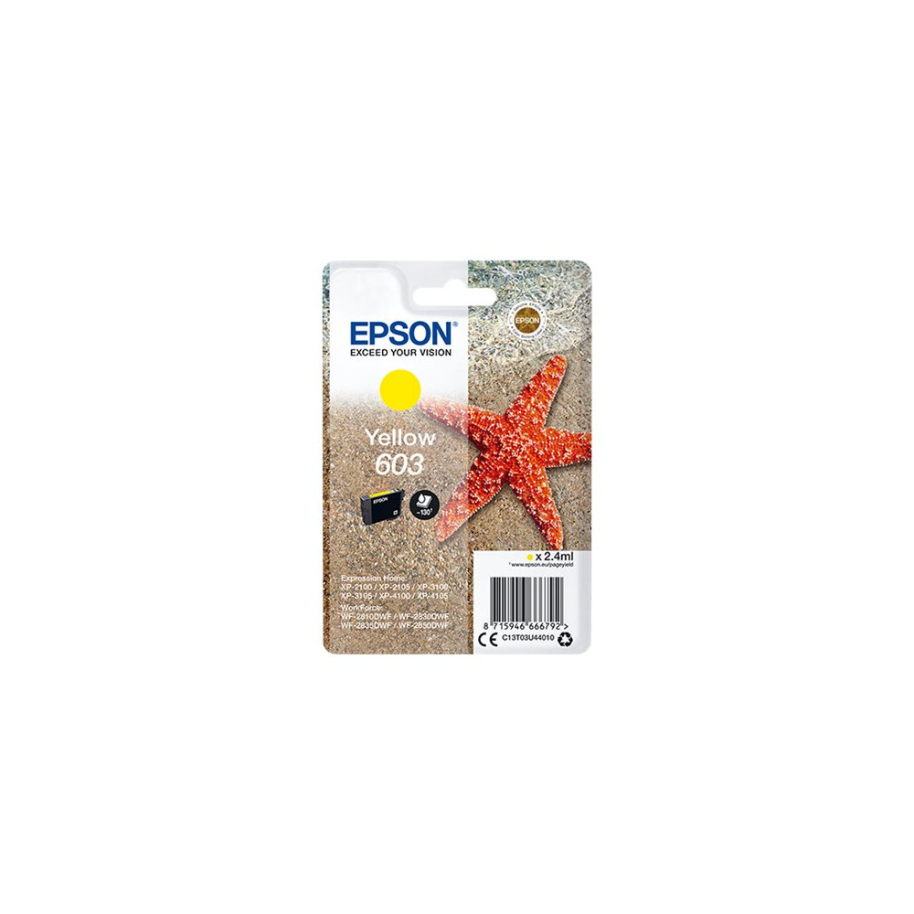 Produktbild för Epson 603 - gul - original - bläckpatron