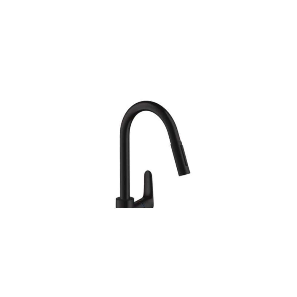 Produktbild för hansGrohe Focus M41 köksblandare 240 med utdrag 2jet matt sv...