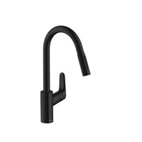 Produktbild för hansGrohe Focus M41 köksblandare 240 med utdrag 2jet matt sv...