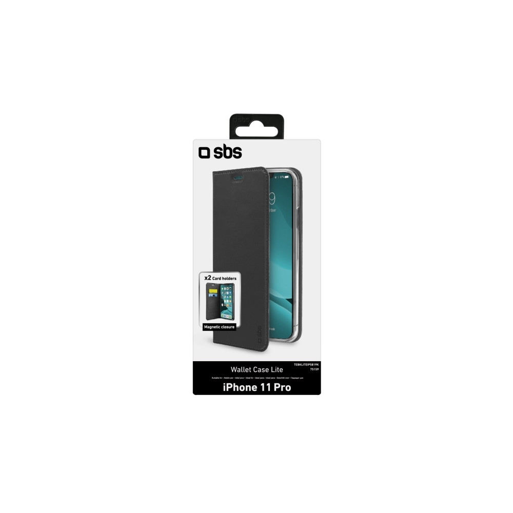 Produktbild för SBS TEBKLITEIP5819K, Plånbok, Apple, Apple iPhone 11 Pro, 14...