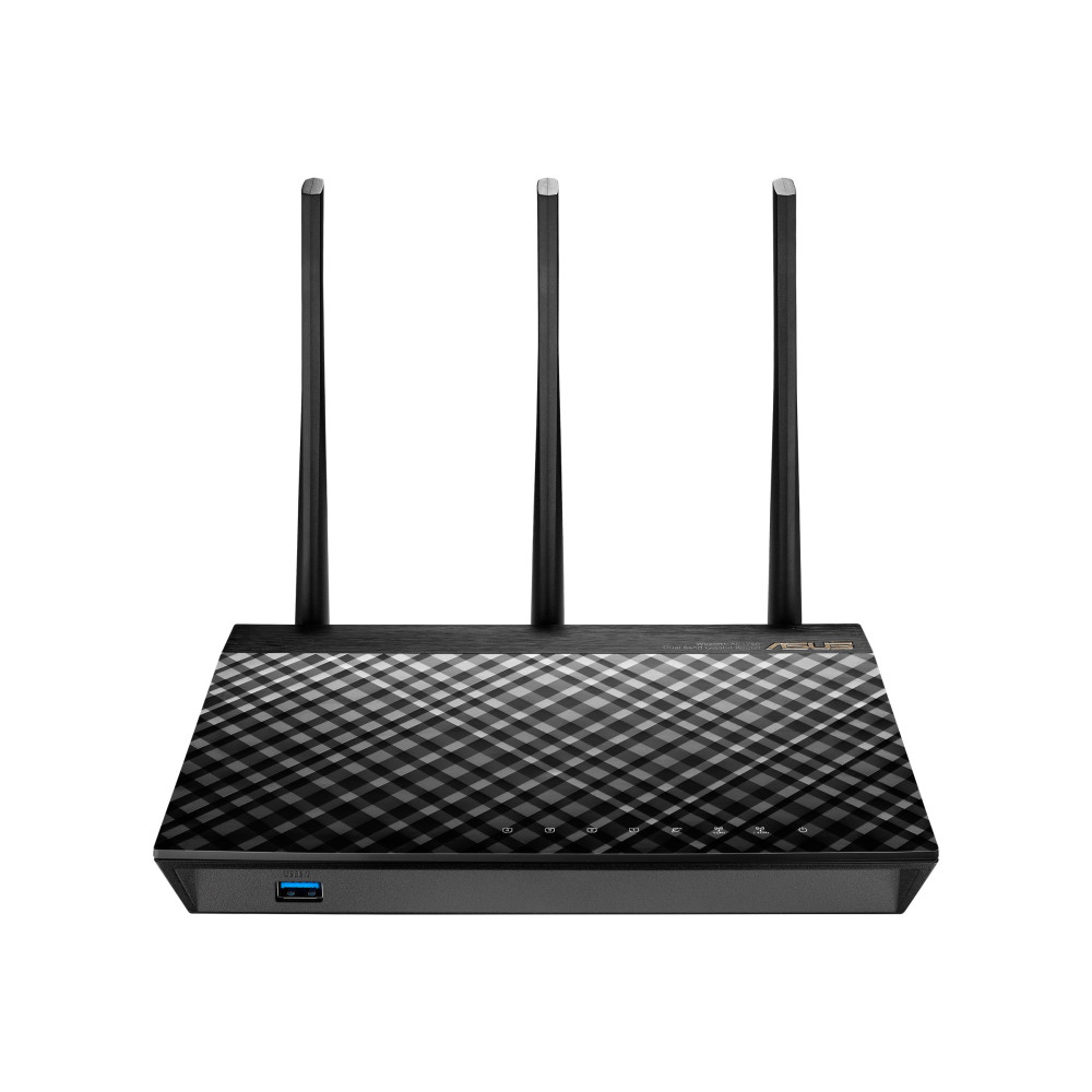 Produktbild för ASUS RT-AC1900U - trådlös router - Wi-Fi 5 - skrivbordsmodell
