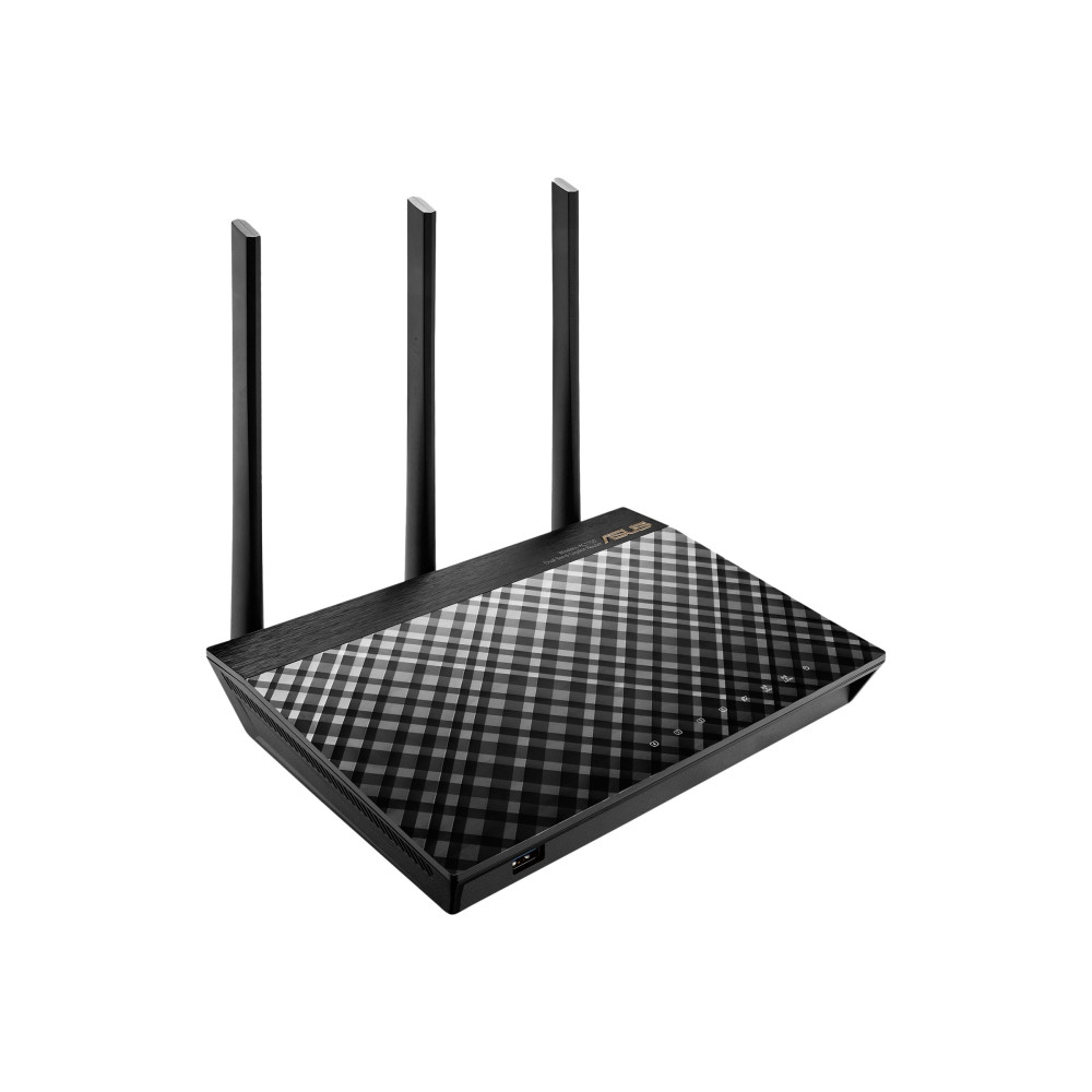 Produktbild för ASUS RT-AC1900U - trådlös router - Wi-Fi 5 - skrivbordsmodell