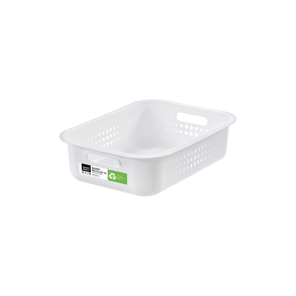 Produktbild för Förvaringskorg SmartStore Recycled 10 37 x 28 x 10 cm vit 6...