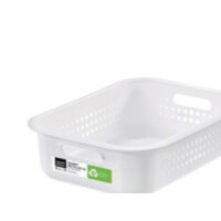 Produktbild för Förvaringskorg SmartStore Recycled 10 37 x 28 x 10 cm vit 6...