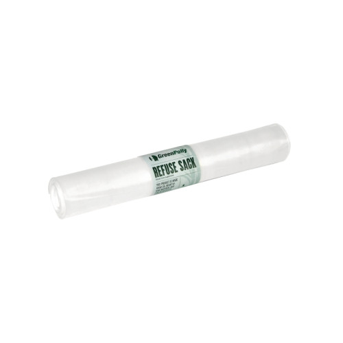 BIOBAG AB Sopsäckar, BioBag GreenPolly, 240 l, 40 my, klar, förpacknin...