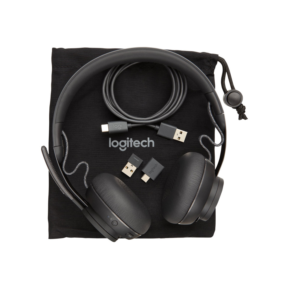 Produktbild för Logitech Zone Wired MSFT Teams - headset - USB-C