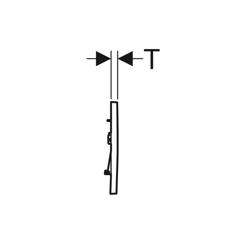 Produktbild för Geberit 115.883.01.1, Spolplatta, Vit, Geberit, 246 mm, 12 m...