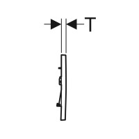 Produktbild för Geberit 115.883.DW.1, Spolplatta, Svart, Geberit, 246 mm, 12...
