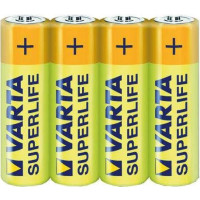 Produktbild för Varta SUPERLIFE AA, AA, Zink-Kol, 1,5 V, 50,5 mm, 1,45 cm, 1...