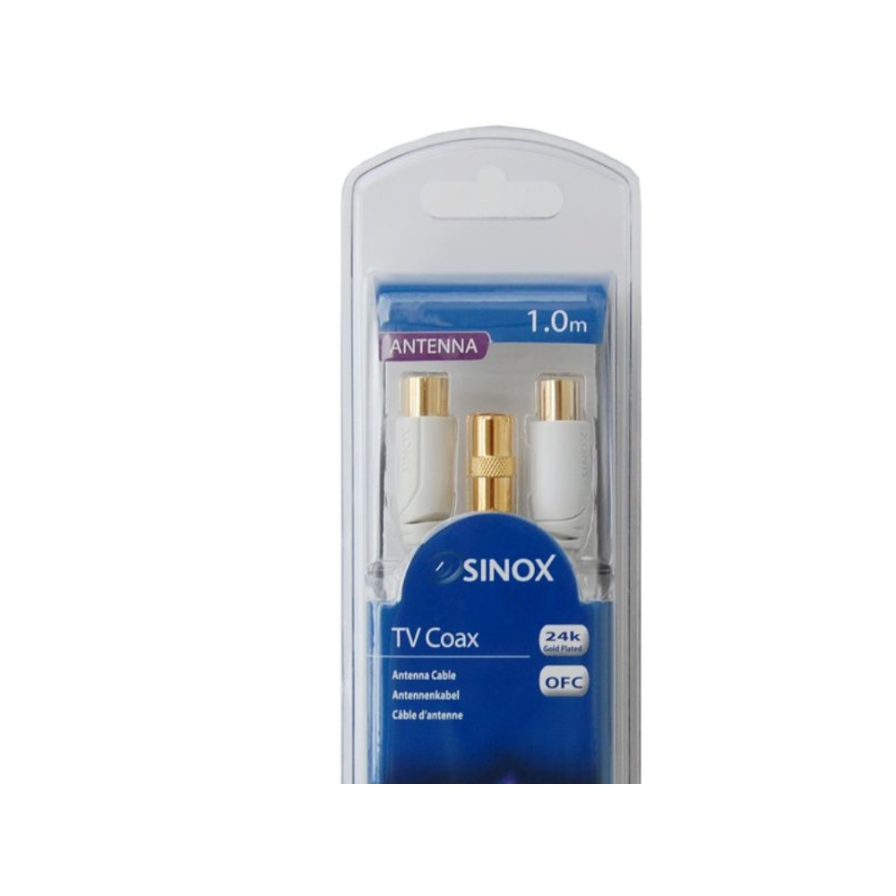 Produktbild för Sinox Plus+ TV Antenna Cable - antennkabel - 1 m