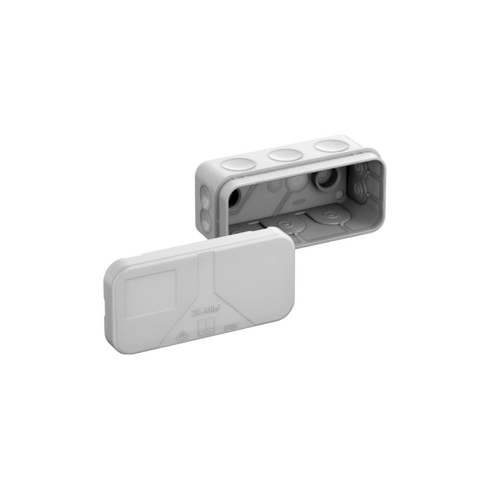 Produktbild för Förgreningsdosa 2,5 mm², 2K-Mini 89x43x38 mm med 11 membrane...