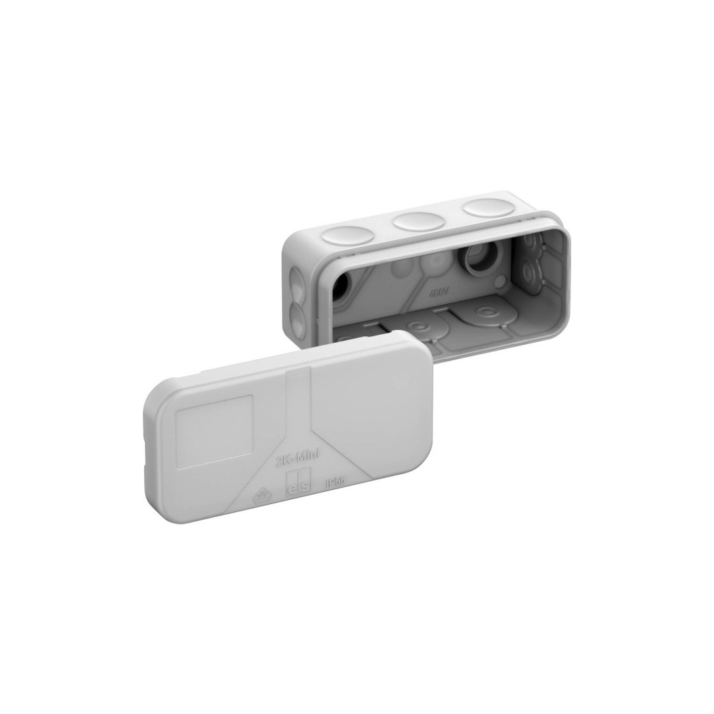 Produktbild för Förgreningsdosa 2,5 mm², 2K-Mini 89x43x38 mm med 11 membrane...
