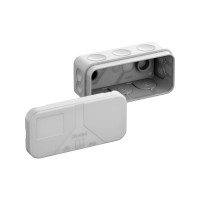 Produktbild för Förgreningsdosa 2,5 mm², 2K-Mini 89x43x38 mm med 11 membrane...