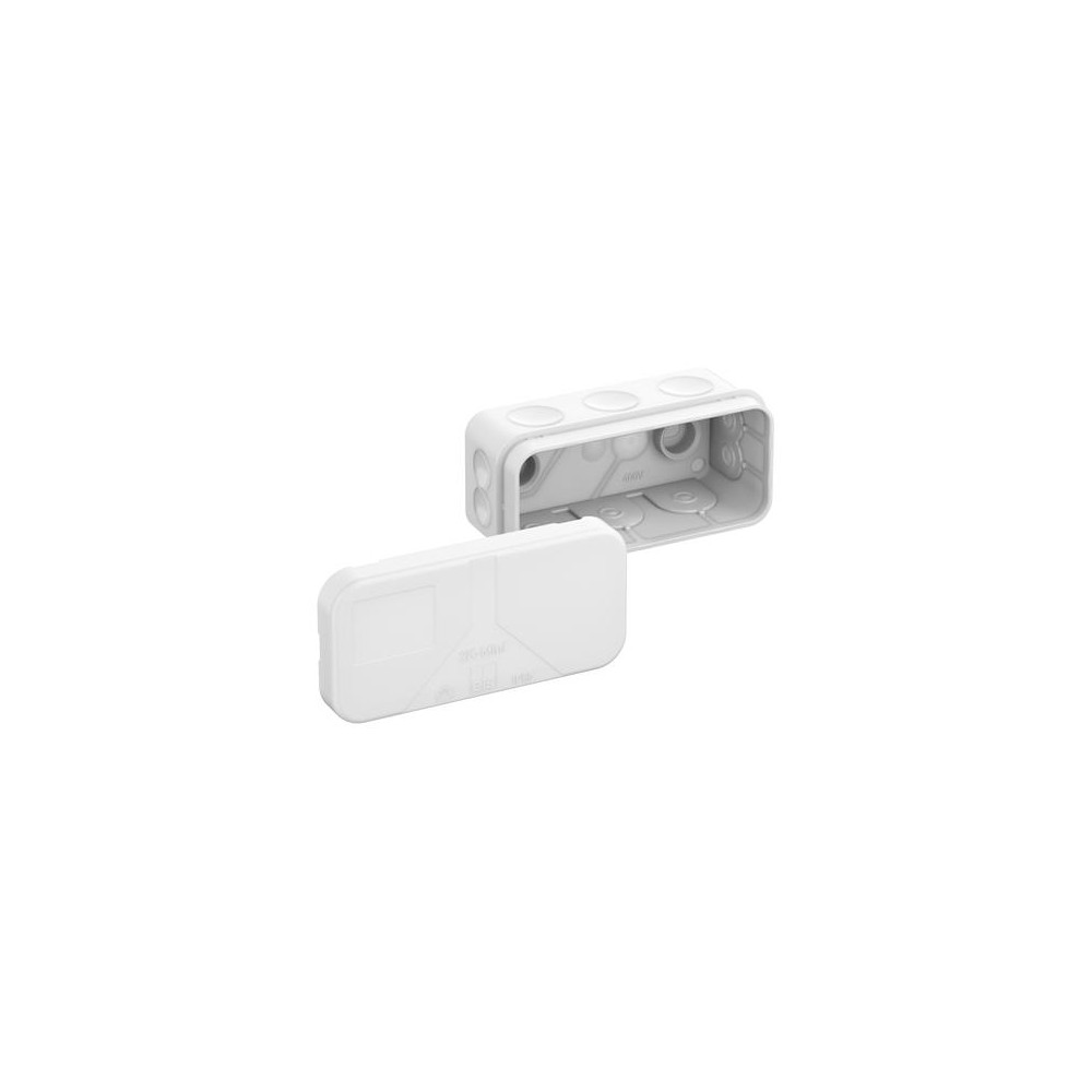 Produktbild för Membrandåse 2K-Mini-L/W, hvid, uden klemmer, 43 x 89 x 38 mm