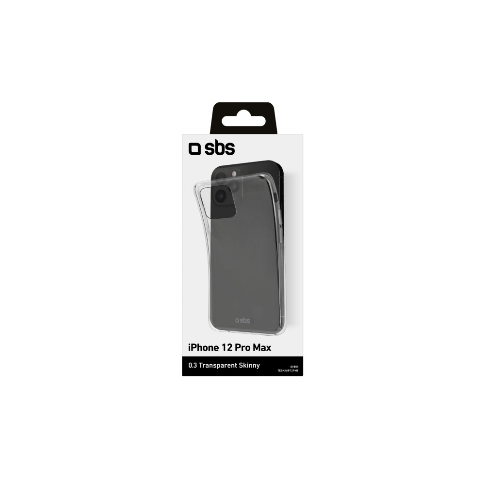 Produktbild för SBS TESKINIP12PMT, Mobilskal, Apple, iPhone 12 Pro Max, Tran...