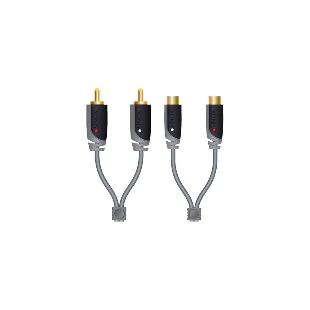 Produktbild för Sinox Plus+ Stereo RCA Extension - ljudförlängningskabel - 5 m